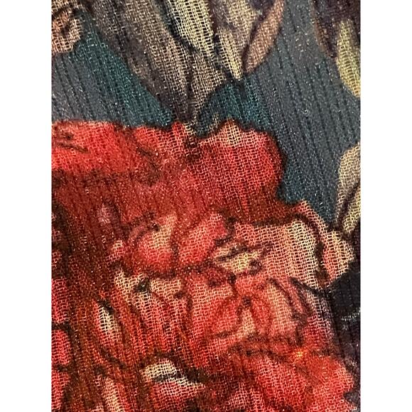 Aratta Silent Journey Floral Stripe Shirt Dress size Medium - Picture 12 of 13